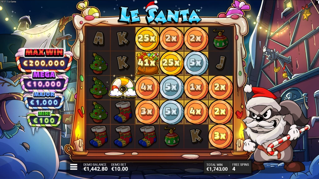 Le Santa - Free Spins Cash Collect